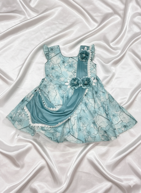 Princess Blue Baby Frock - Image 2